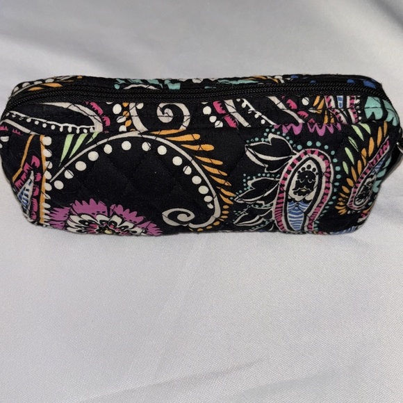Vera Bradley  BANDANA SWIRL Small Zip Cosmetic Makeup Brush Bag Travel Case - Picture 2 of 8